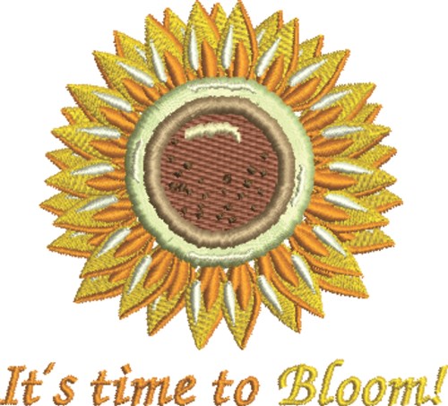 Time To Bloom Machine Embroidery Design