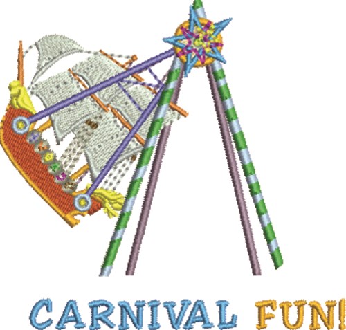 Carnival Fun Machine Embroidery Design