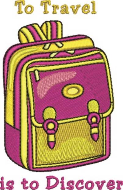 Picture of To Travel Machine Embroidery Design