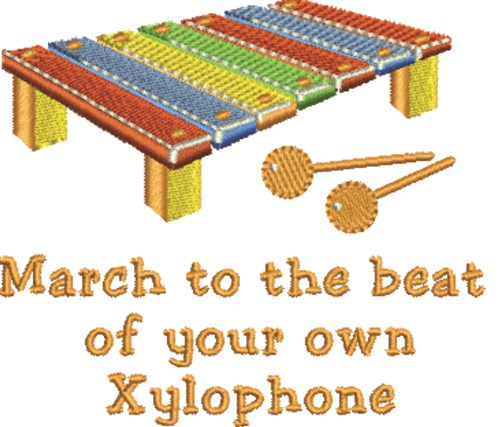 Your Xylophone Machine Embroidery Design