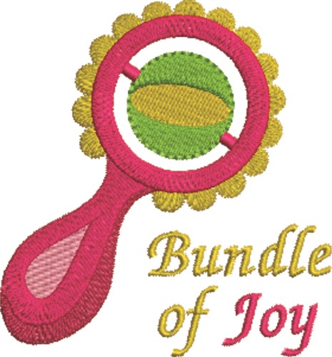 Joy Rattle Machine Embroidery Design