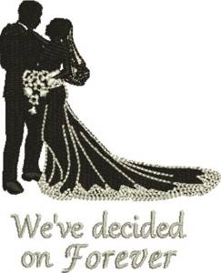Picture of Forever Wedding Machine Embroidery Design