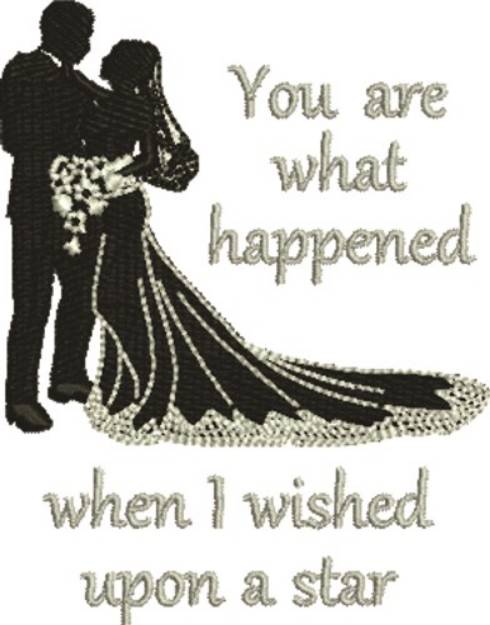 Picture of I Wished Machine Embroidery Design