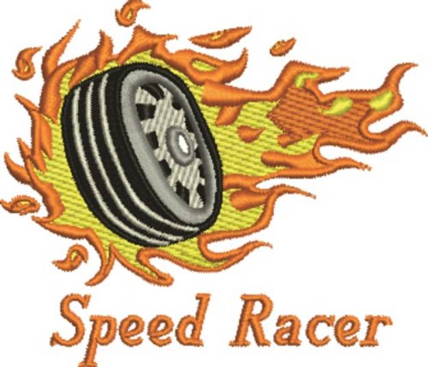 Picture of Speed Racer Machine Embroidery Design