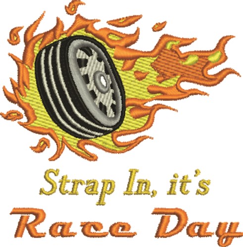 Race Day Machine Embroidery Design