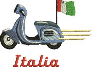 Picture of Scooter Italia Machine Embroidery Design