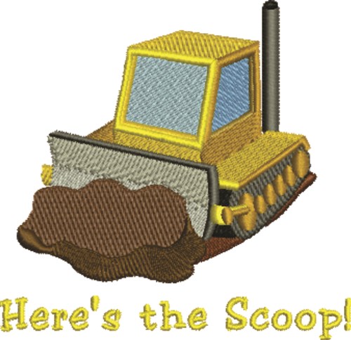 Heres The Scoop Machine Embroidery Design