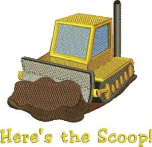Picture of Heres The Scoop Machine Embroidery Design