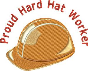 Picture of Hard Hat Worker Machine Embroidery Design