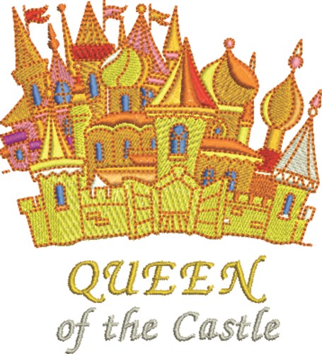 Queen Of Castle Machine Embroidery Design