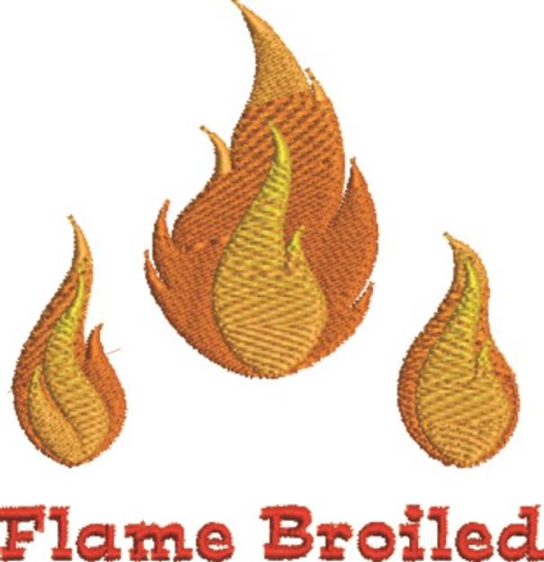 Picture of Flame Broiled Machine Embroidery Design