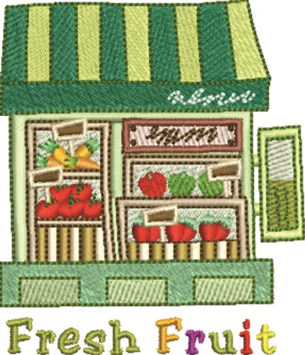 Fresh Fruit Machine Embroidery Design