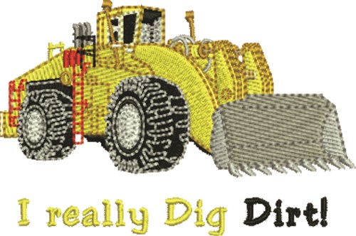 Really Dig Dirt Machine Embroidery Design
