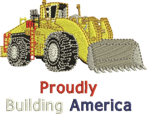 Buildling America Machine Embroidery Design