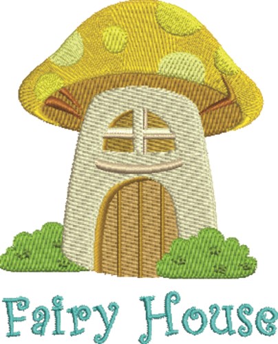 Fairy House Machine Embroidery Design