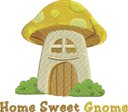 Home Sweet Gnome Machine Embroidery Design