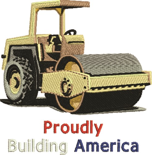 Building America Machine Embroidery Design