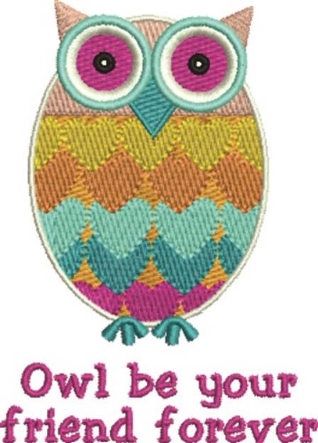 Picture of Owl Friend Machine Embroidery Design