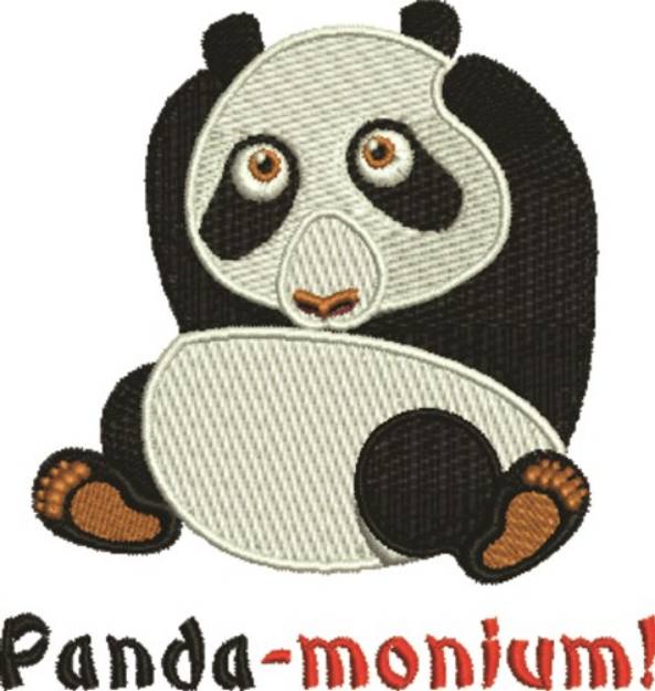 Picture of Panda -monium Machine Embroidery Design