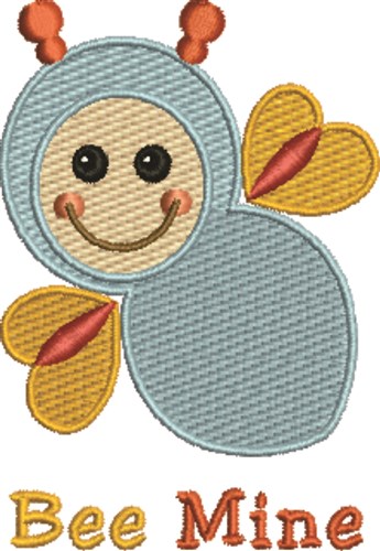 Baby Bee Mine Machine Embroidery Design