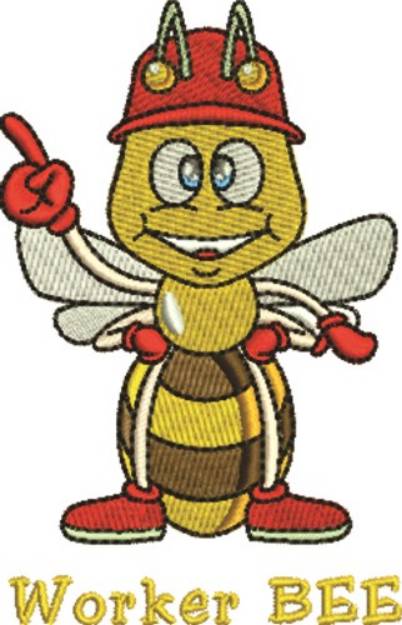 Picture of Worker Bee Machine Embroidery Design