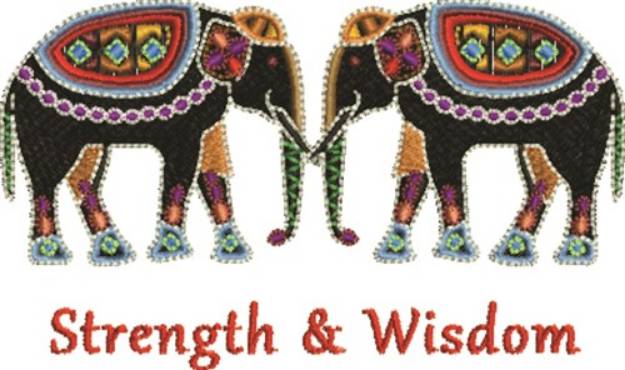 Picture of Strength and Wisdom Machine Embroidery Design