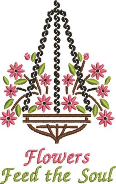 Picture of Flowers Feed Machine Embroidery Design