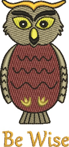 Be Wise Machine Embroidery Design