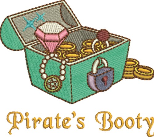 Pirates Booty Machine Embroidery Design