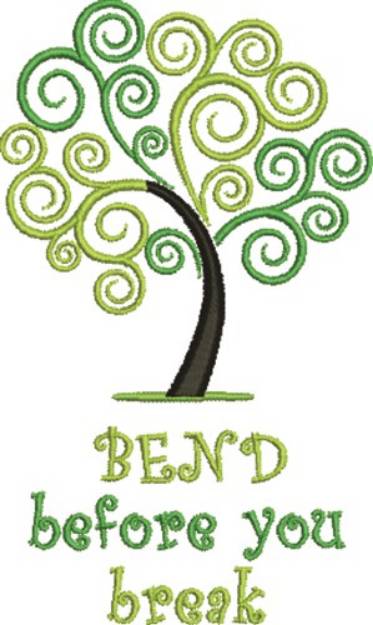 Picture of Bend Before Break Machine Embroidery Design