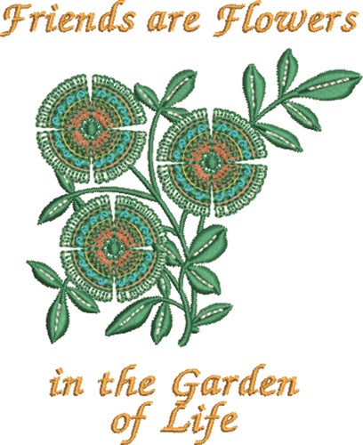 Garden of Life Machine Embroidery Design
