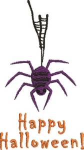 Picture of Spider Halloween Machine Embroidery Design