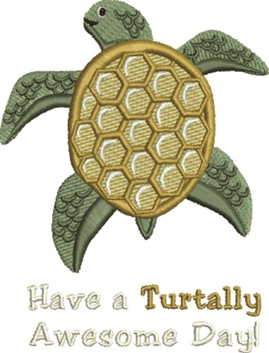 Turtally Awesome Machine Embroidery Design