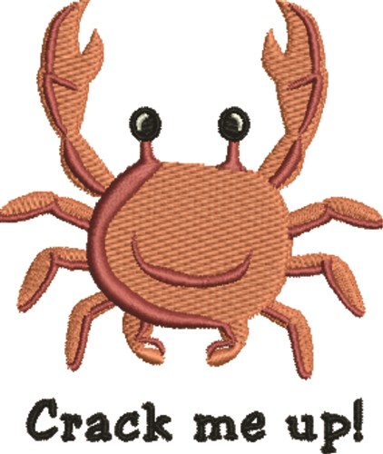 Crab Crack Machine Embroidery Design