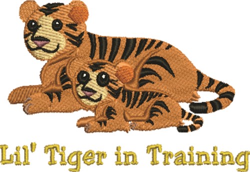 Tiger in Training Machine Embroidery Design