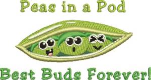 Picture of Peas in a Pod Machine Embroidery Design