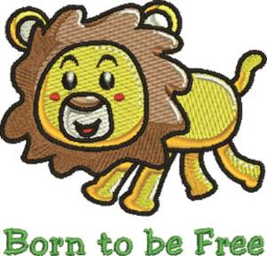 Picture of Born to be Free Machine Embroidery Design