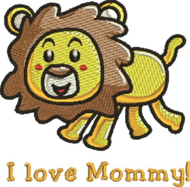 Picture of Love Mommy Machine Embroidery Design