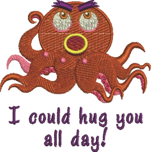 Hug You Machine Embroidery Design