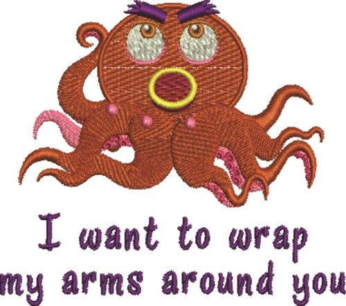Arms Around You Machine Embroidery Design