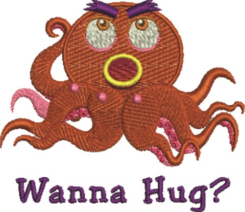 Wanna Hug Machine Embroidery Design