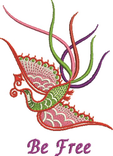 Be Free Machine Embroidery Design