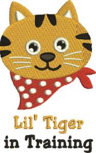 Picture of Lil Tiger Machine Embroidery Design