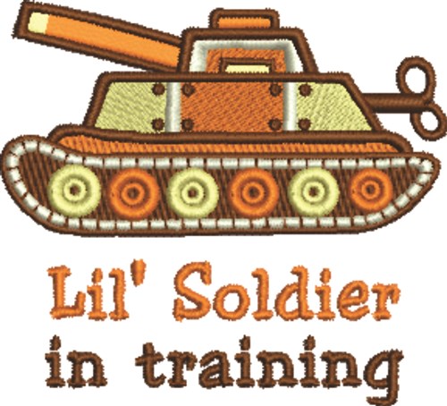 Lil Soldier Machine Embroidery Design