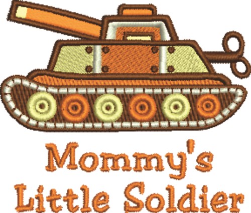 Mommys Soldier Machine Embroidery Design