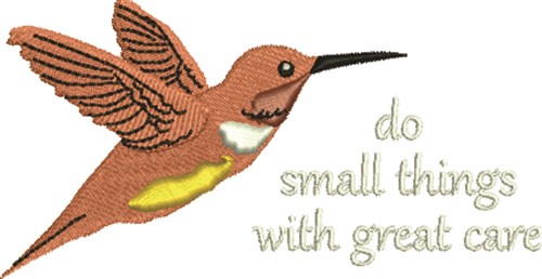 Do Small Things Machine Embroidery Design
