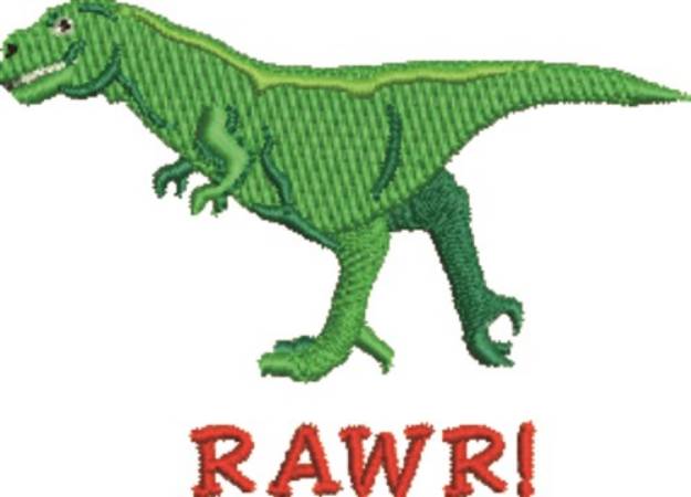Picture of Rawr Machine Embroidery Design