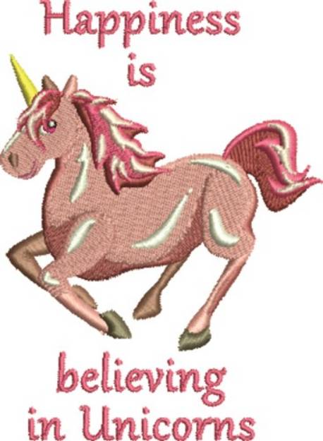 Picture of Believe In Unicorns Machine Embroidery Design