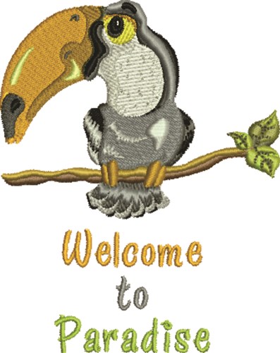 Welcome To Paradise Machine Embroidery Design