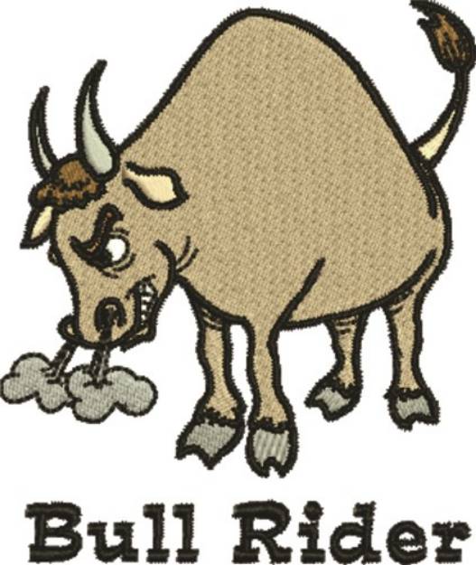 Picture of Bull Rider Machine Embroidery Design